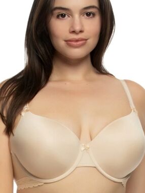 paramour cushion comfort t-shirt bra with multi-way straps size 36ddd